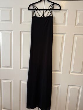 Laundry By Shelli Segal Black Strappy Maxi Dress